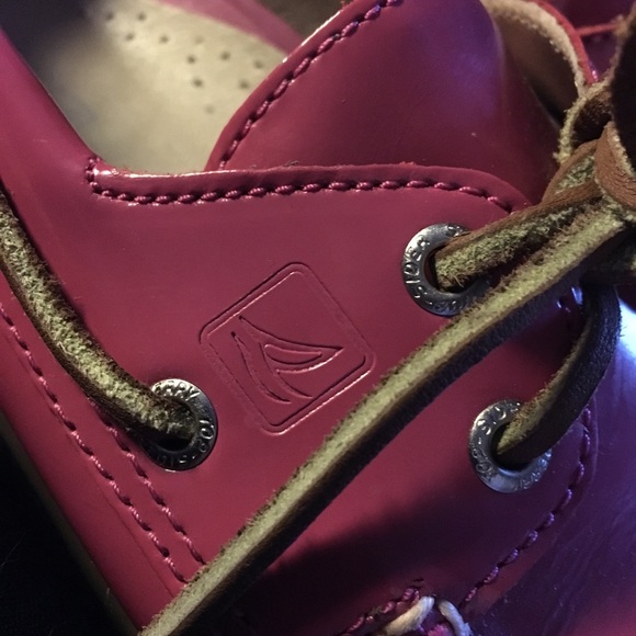 Sperry rose patent leather slip on tie loafer - Picture 6 of 7